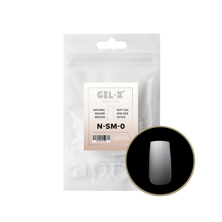 Apres Ombre Gel-X Natural Square Medium N-SM-0 41830