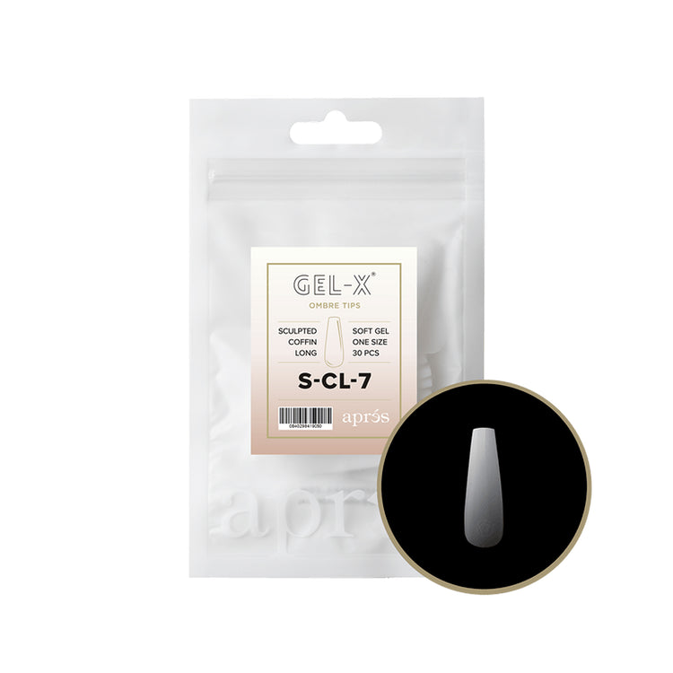 Apres Ombre Gel-X Sculpted Coffin Long Refill S-CL-7 41905