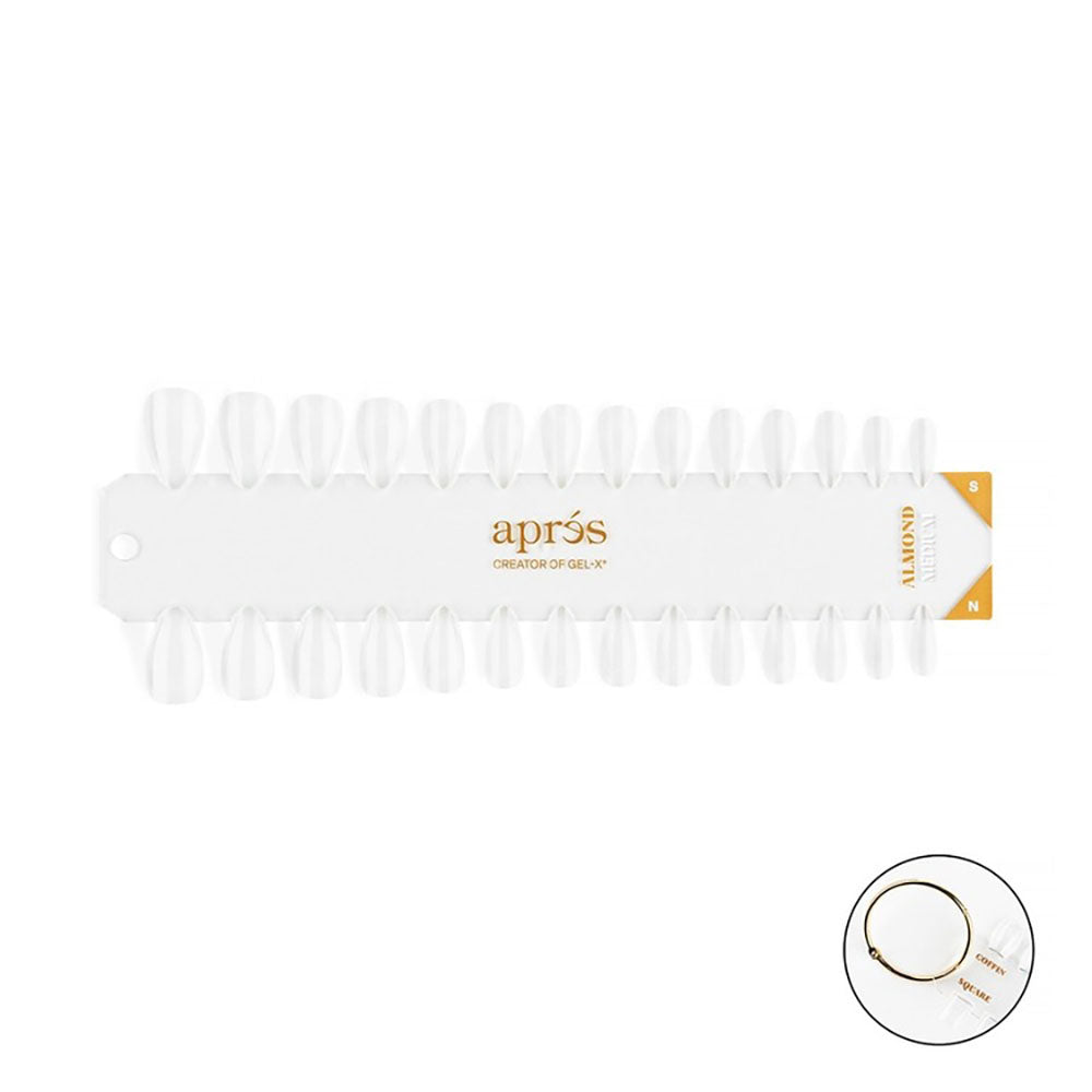 Apres Gel-X Tip Swatch Natural/Sculpted Almond Medium 43099