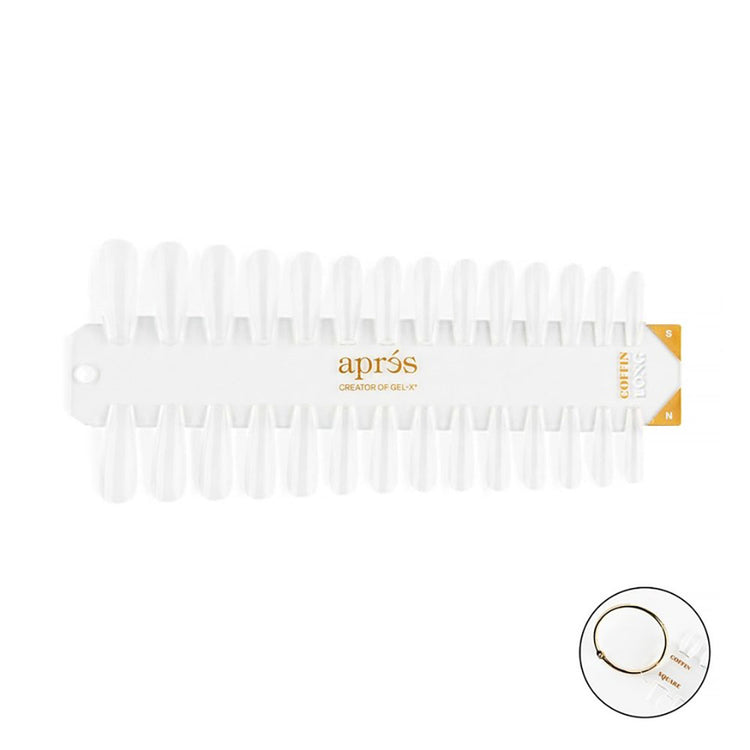 Apres Gel-X Tip Swatch Natural/Sculpted Coffin Long 43103