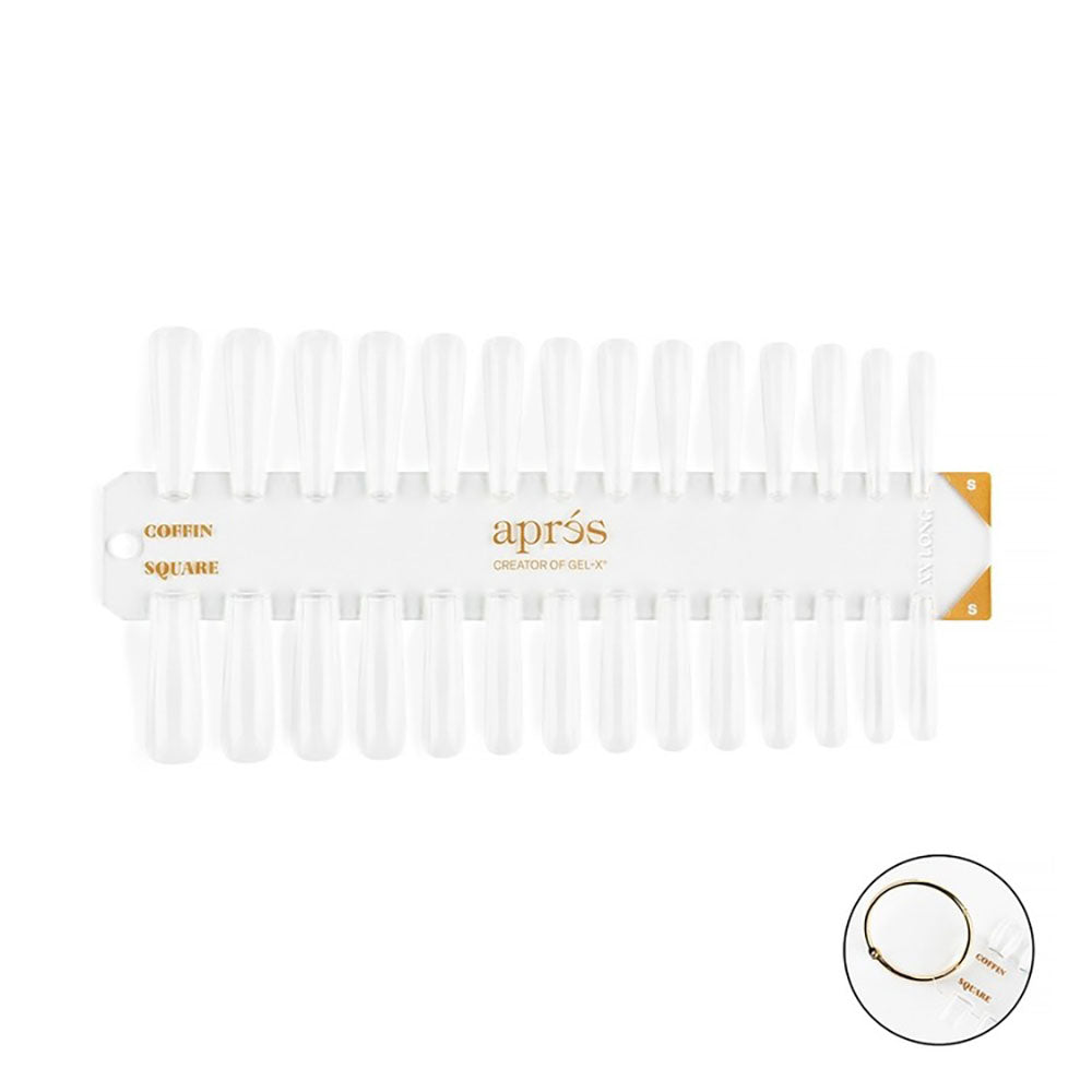 Apres Gel-X Tip Swatch Sculpted Coffin/Square XX Long 43113