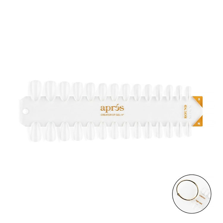 Apres Gel-X Tip Swatch Natural/Sculpted Round Medium 43114