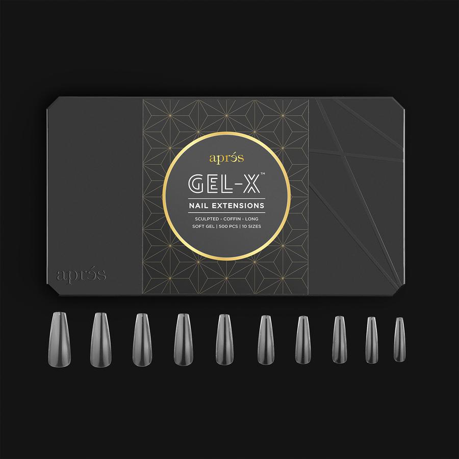 Apres Gel-X Tips Sculpted Coffin Long Soft 500Pcs 56709