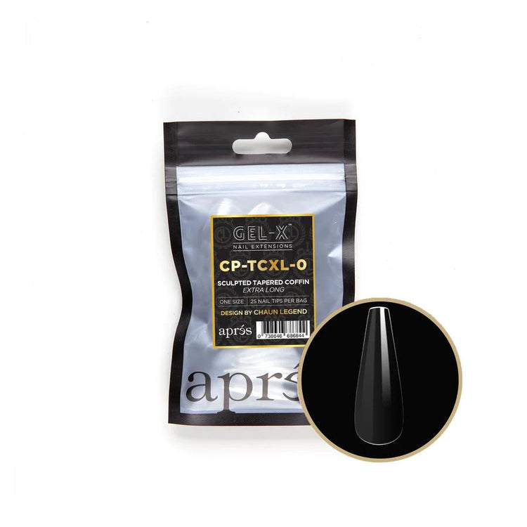 Apres Gel-X Sculpted Tapered Coffin Extra Long 25PK CPTCL00