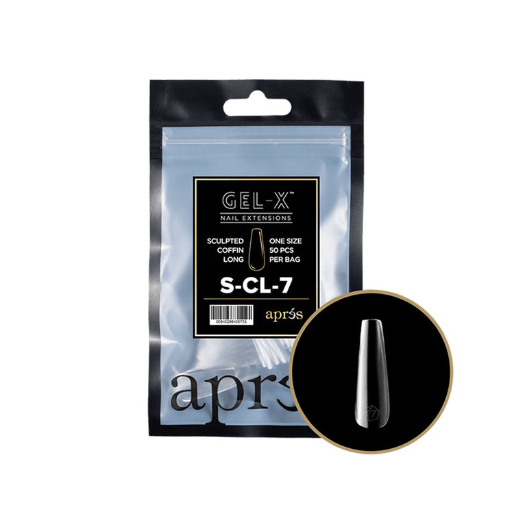 Apres Gel-X Individual Tips Sculpted Coffin Long 50PK SCL7