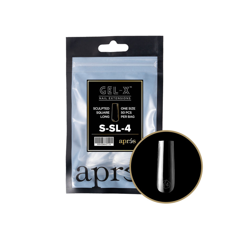 Apres Gel-X Tips Sculpted Square Long 50PK SSL4/90982