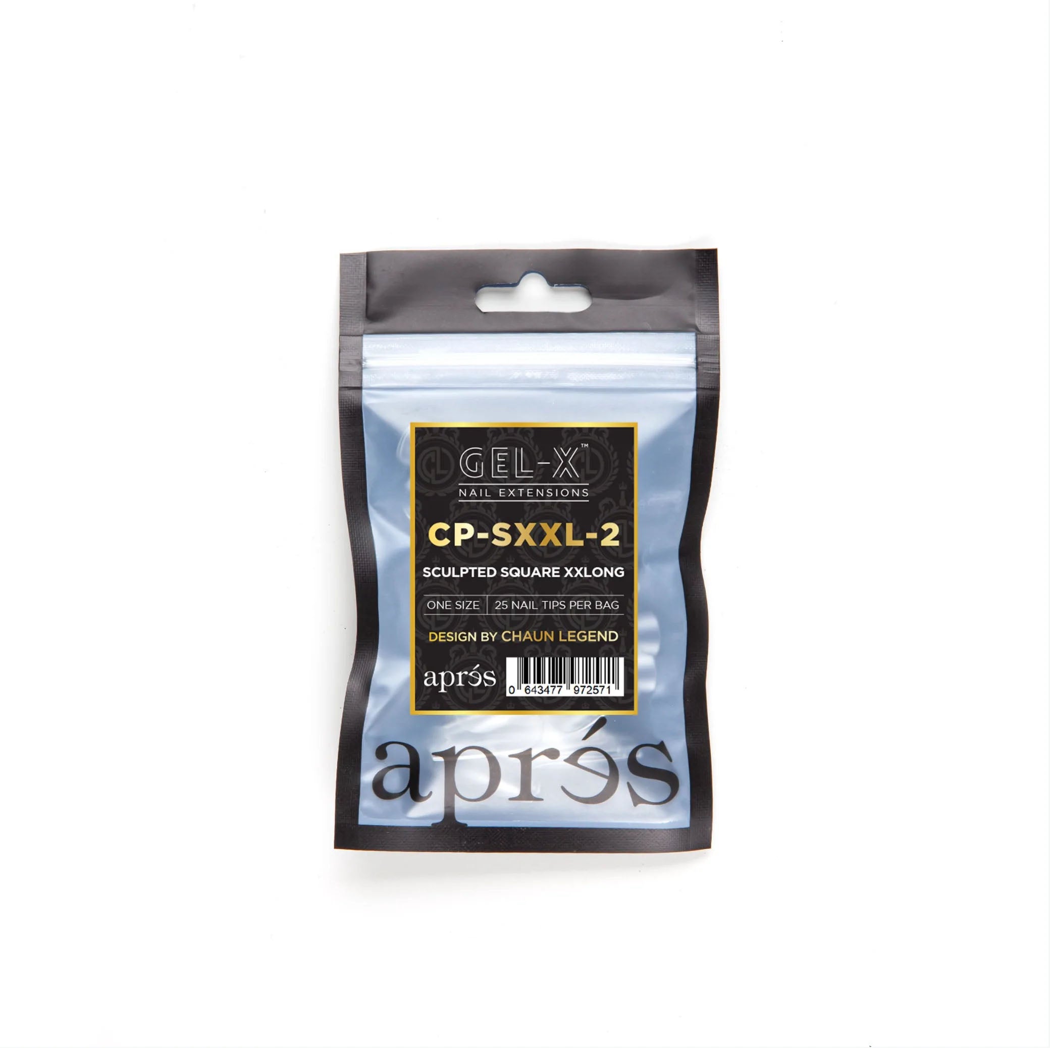 Apres Gel-X Tips Sculpted Square XXLong 25PK CP-SXXL2 /97257