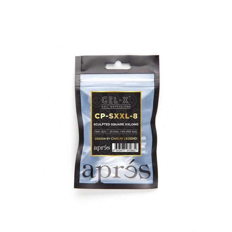 Apres Gel-X Tips Sculpted Square XXLong 25PK CP-SXXL8 /97263