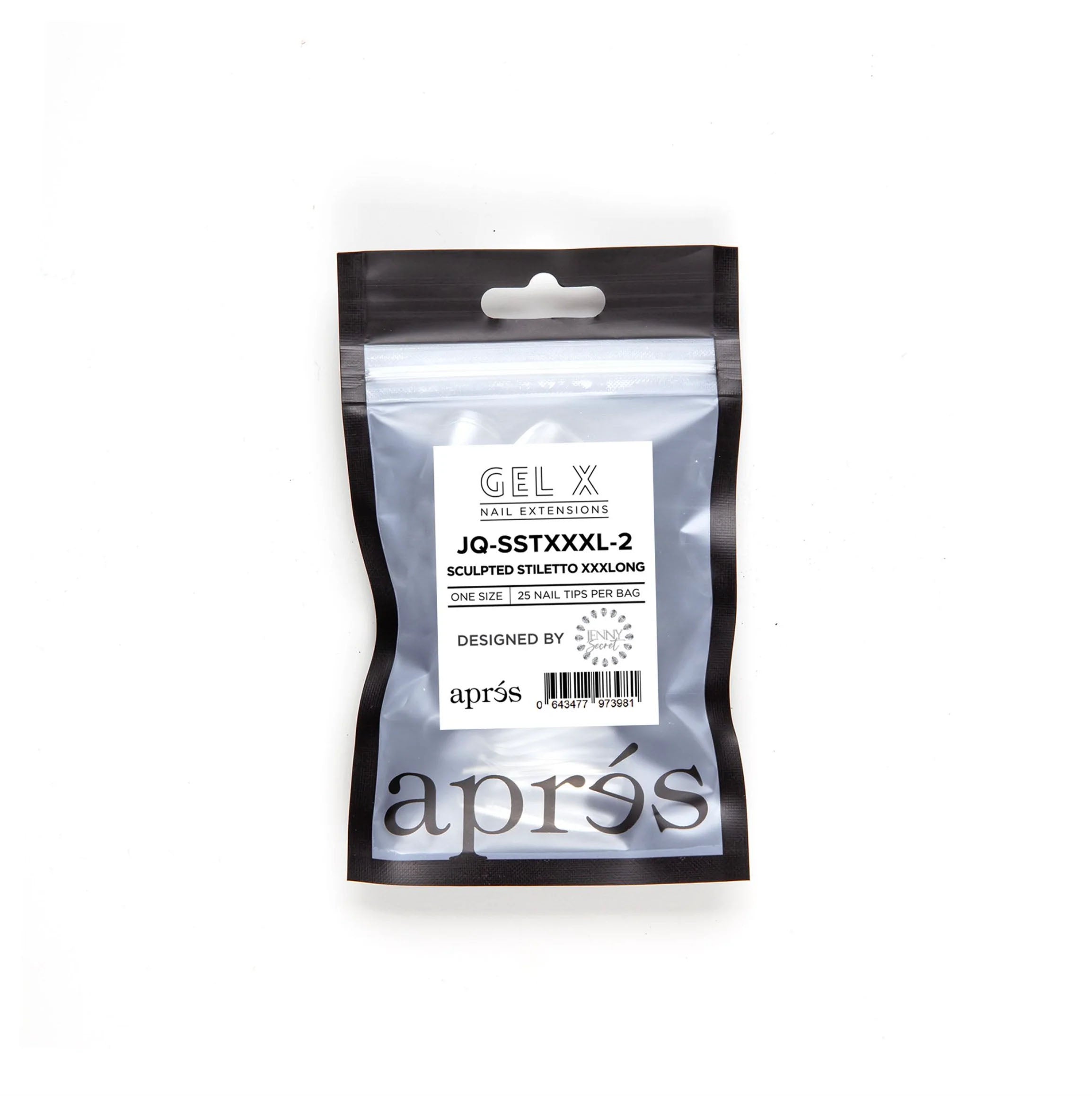 Apres Gel-X Tips JQ Sculpted Stiletto XXXLong 25PK SSTXXXL2