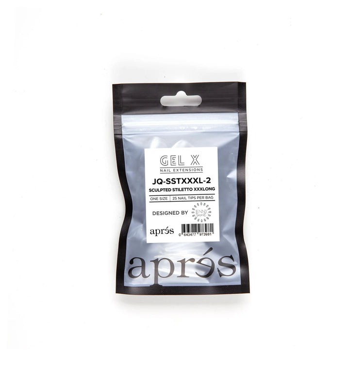 Apres Gel-X Tips JQ Sculpted Stiletto XXXLong 25PK SSTXXXL2