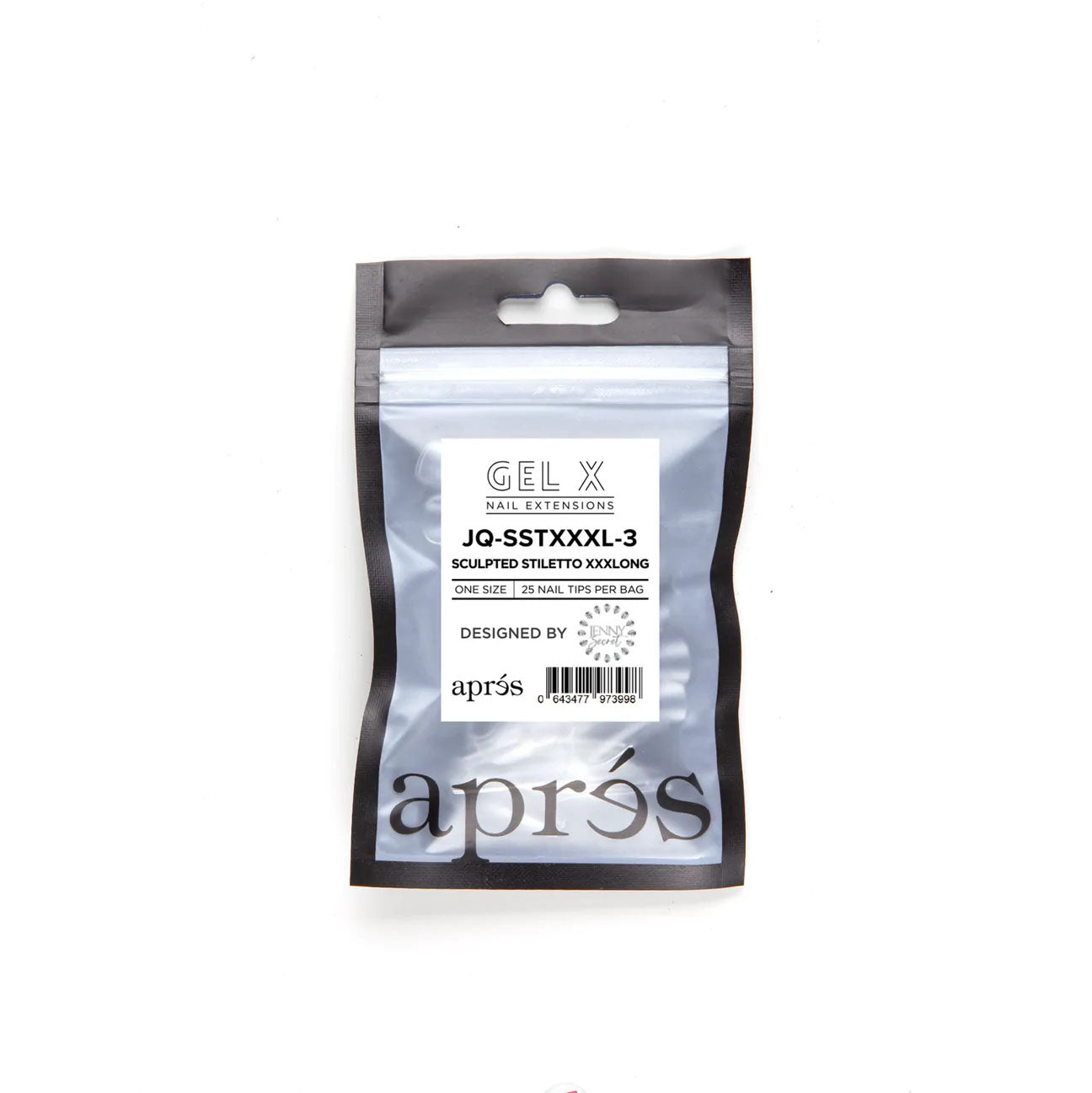 Apres Gel-X Tips JQ Sculpted Stiletto XXXLong 25PK SSTXXXL3
