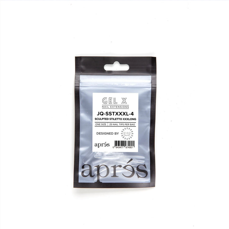 Apres Gel-X Tips JQ Sculpted Stiletto XXXLong 25PK SSTXXXL4