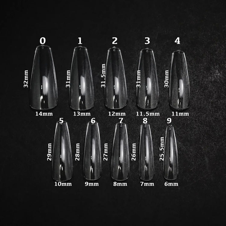 Apres Gel-X Individual Tips Sculpted Coffin Long 50PK SCL2