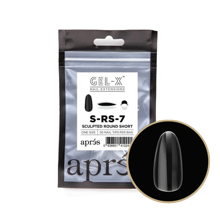 Apres Gel-X Individual Tips Sculpted Round Short 50PK SRS7
