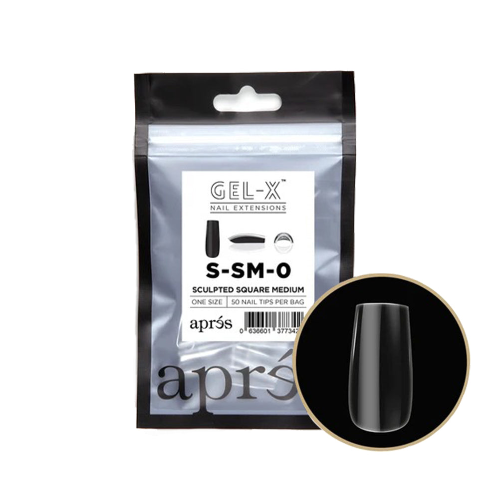 Apres Gel-X Individual Tips Sculpted Square Medium 50PK SSM0