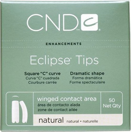 CND Eclipse Tips Natural 50 pk Size 4 #16804