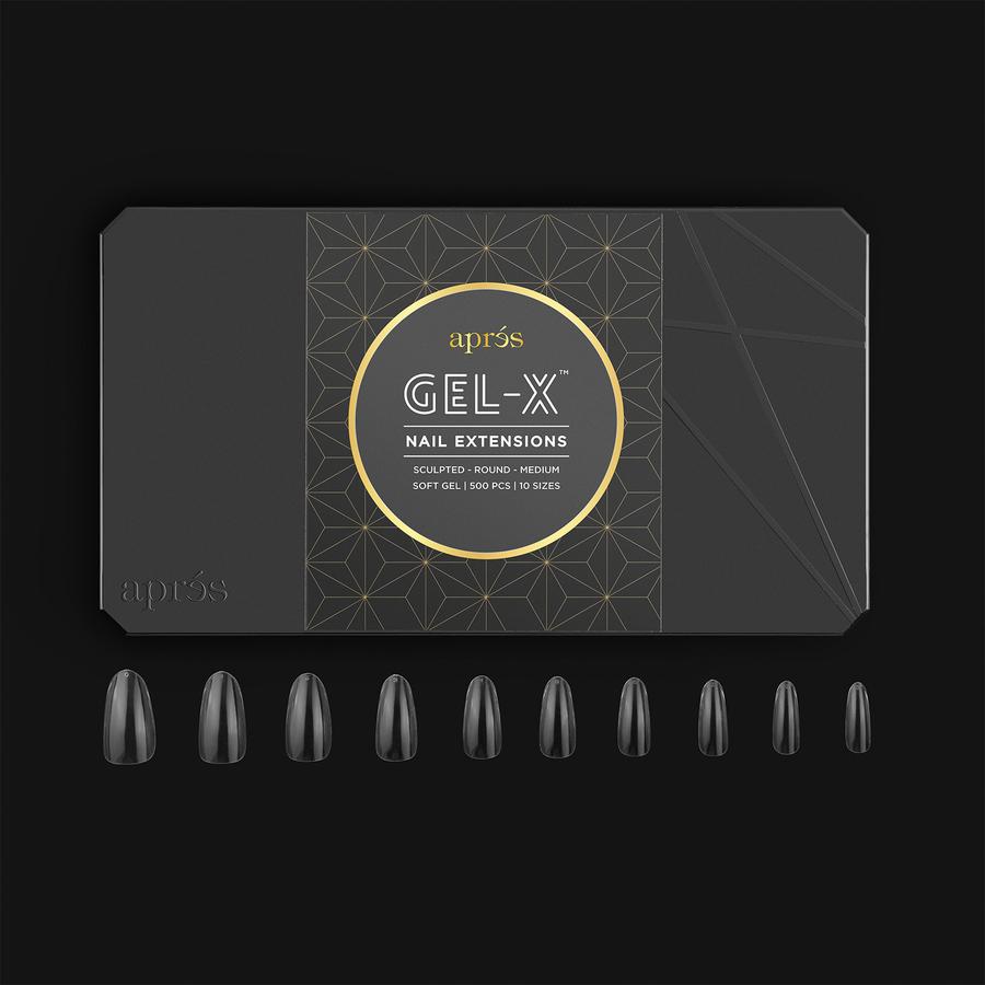 Apres Gel-X Tips Sculpted Round Medium 500Pcs 56600
