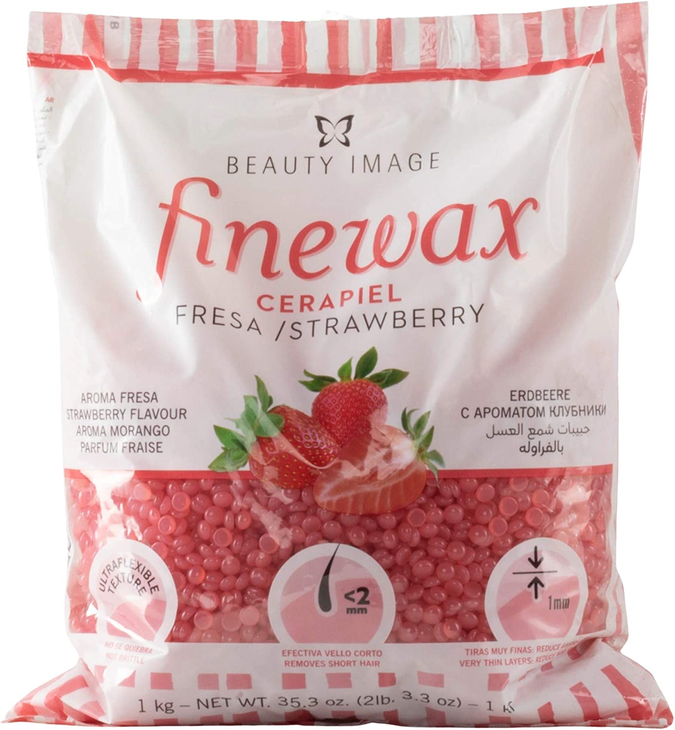Beauty Image Finewax Strawberry 1KG Beads 11070