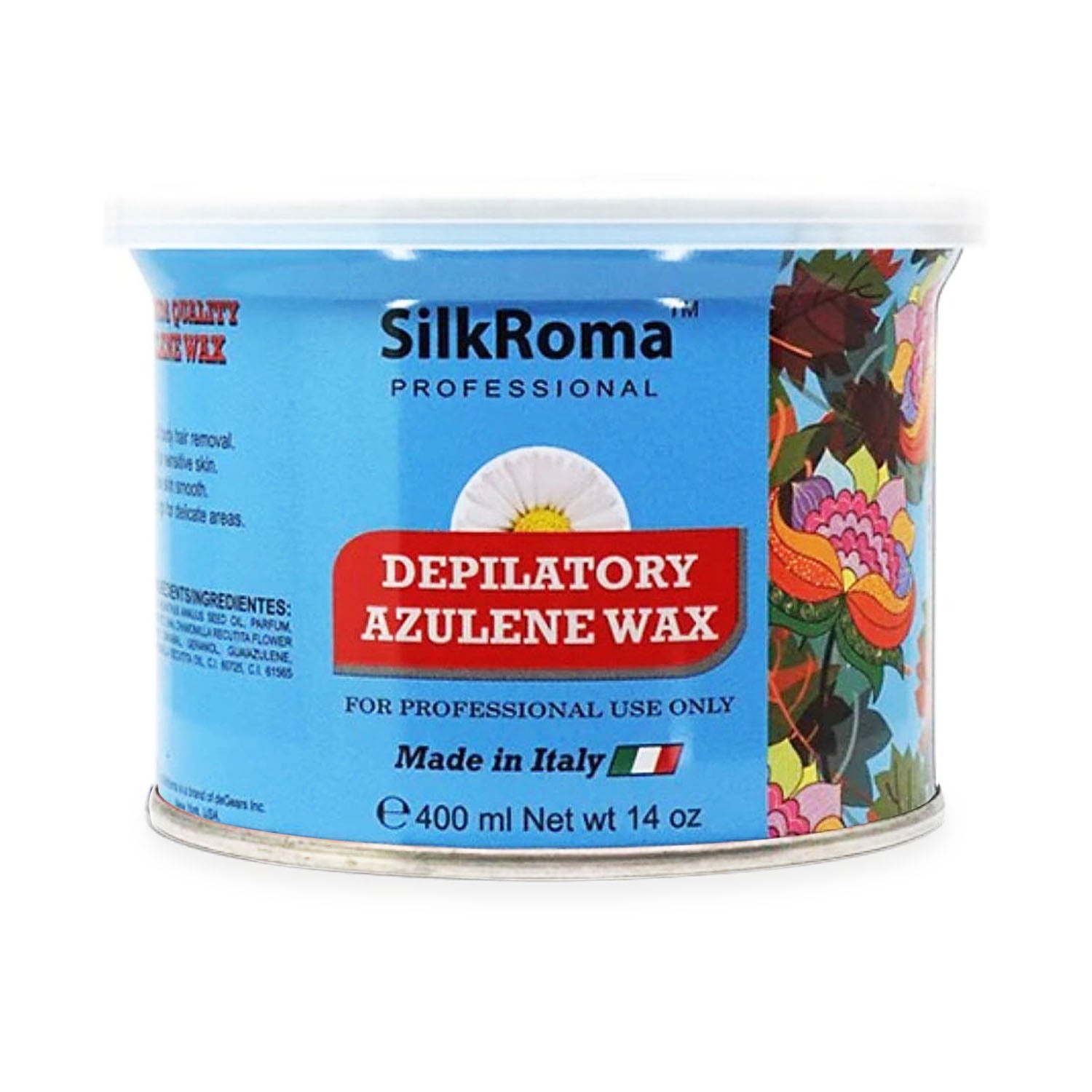 SilkRoma Depilatory Wax 14 oz Azulene DWA14 26368