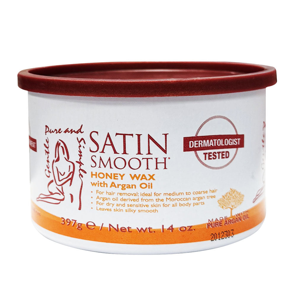 Satin Smooth Honey Wax With Argan Oil 14 oz 814144