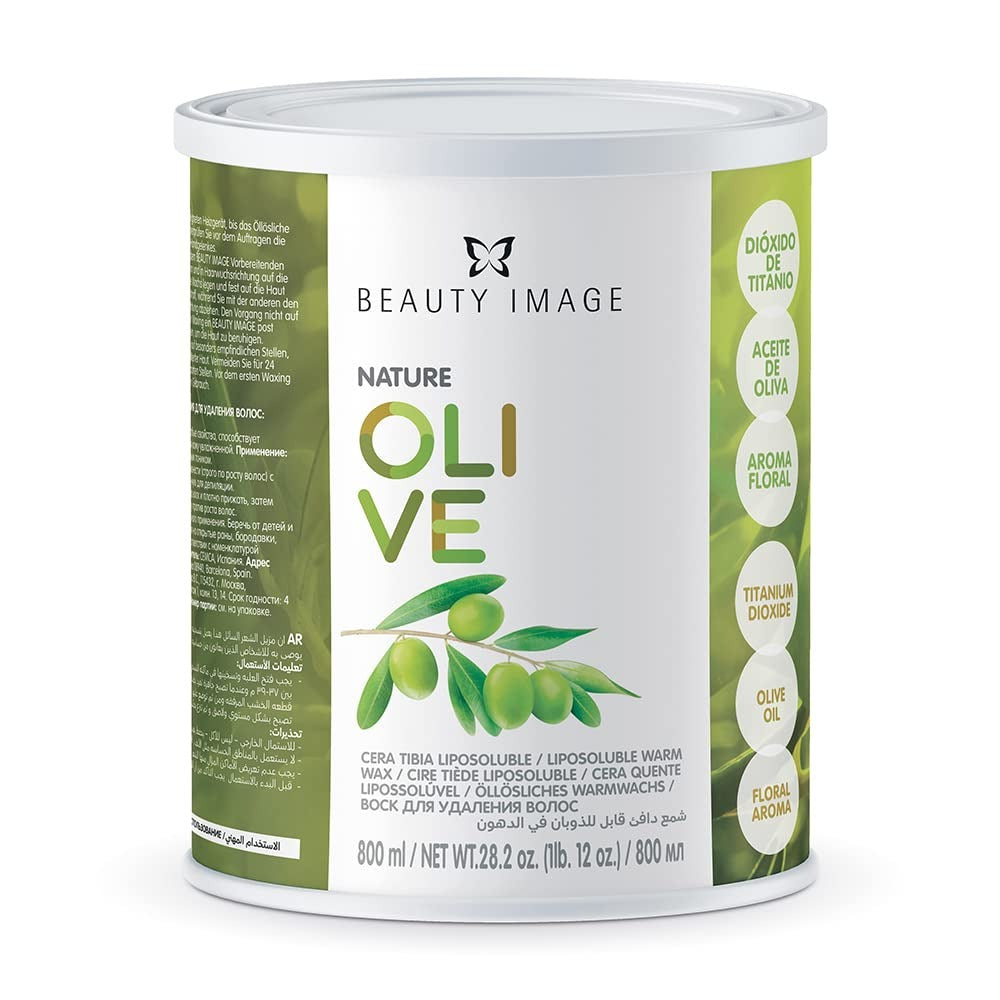 Beauty Image Natural Warm Wax Olive 800ml 42001