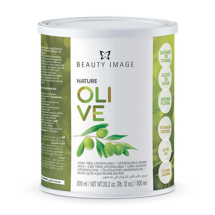 Beauty Image Natural Warm Wax Olive 800ml 42001