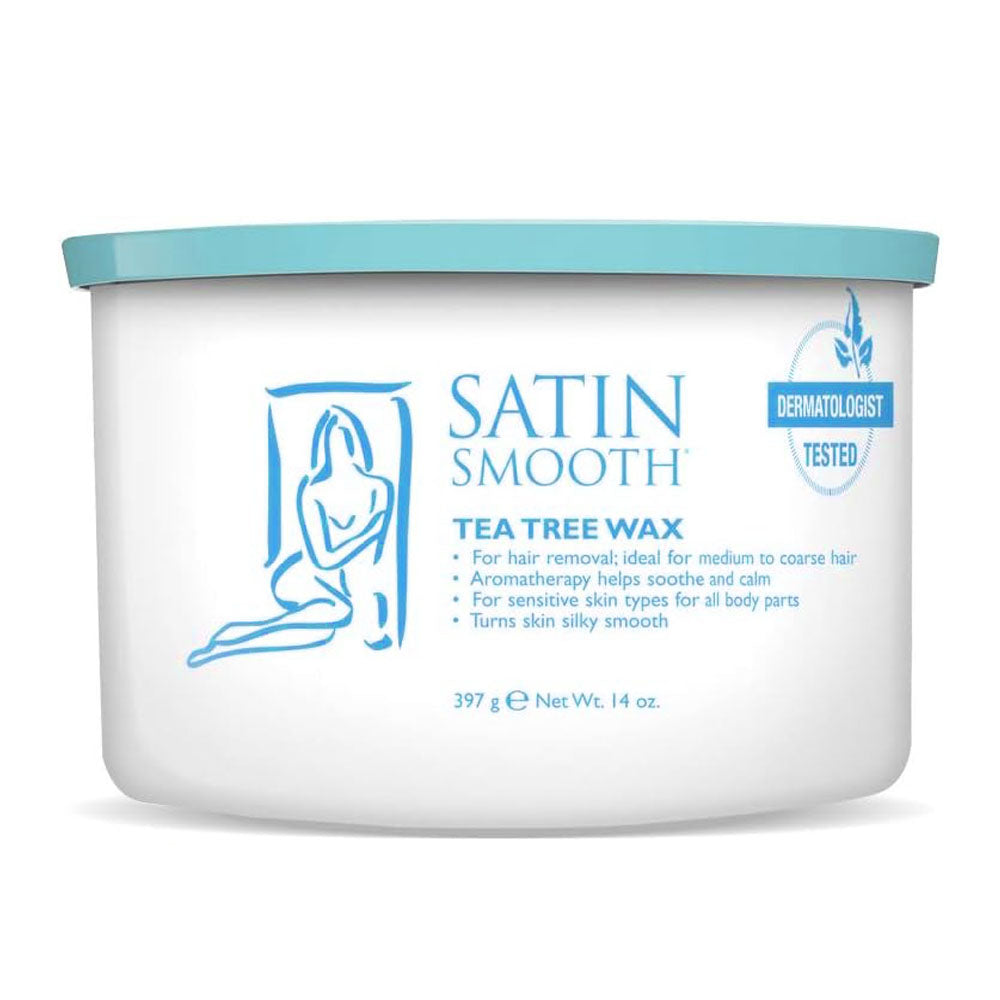 Satin Smooth Tea Tree Wax 14 oz. SSW14TTG / 27948