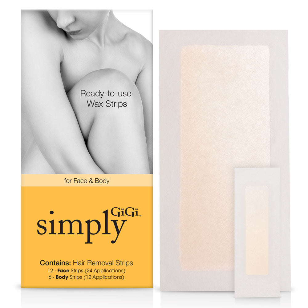GiGi Simply Face & Body Ready-to-Use Wax Strips 03090
