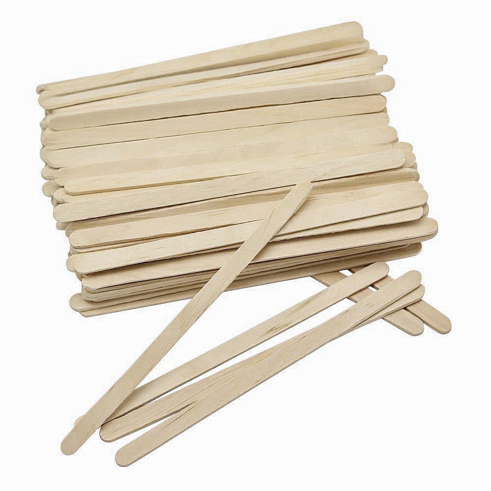 Silver Star Wooden Waxing Spatula 140MM 1000PCS FH MB3