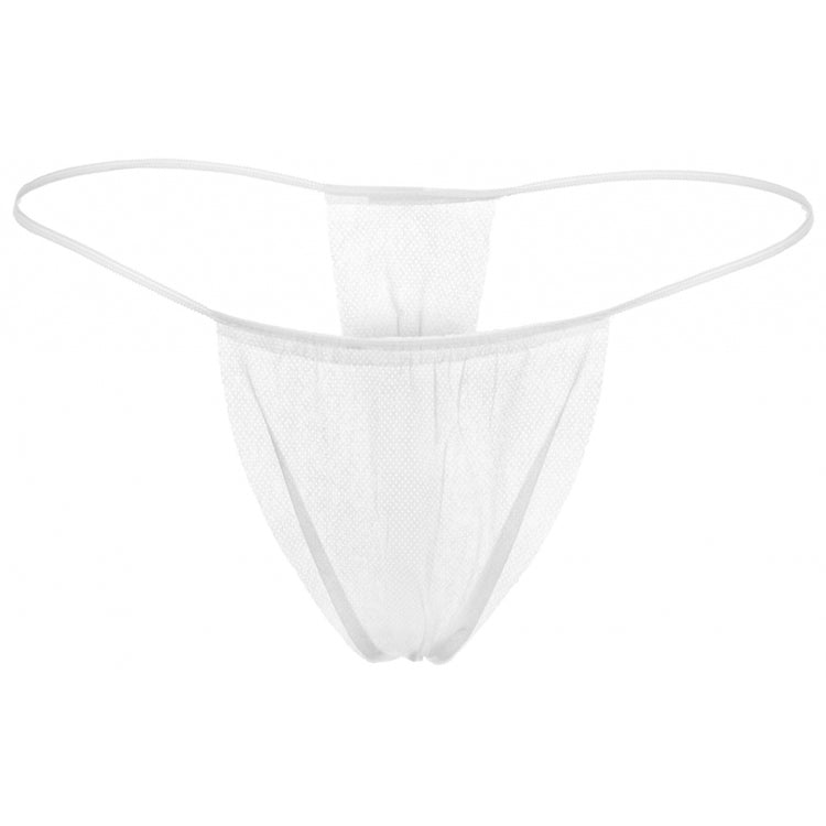 Dukal Reflections Thong Panty,White Disposable100PK 900500-1