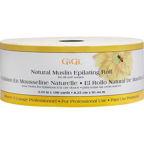 Gigi Natural Muslin Roll 3.25" x 100 yards #0628