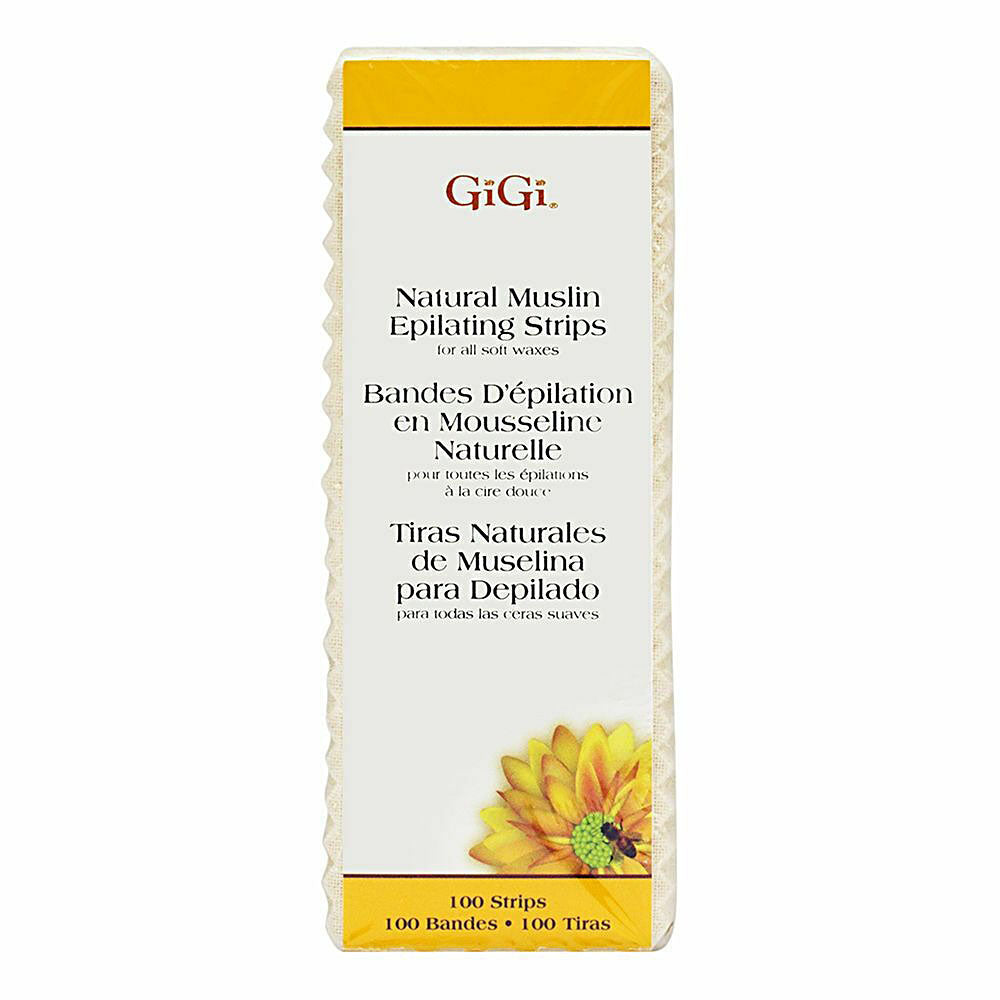 Gigi Natural Muslin Epilating Strips 100pcs #0600