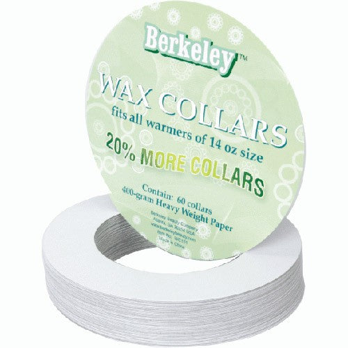 Berkeley Wax Collars Round Fits14 oz Size - 60ct/pack WC101